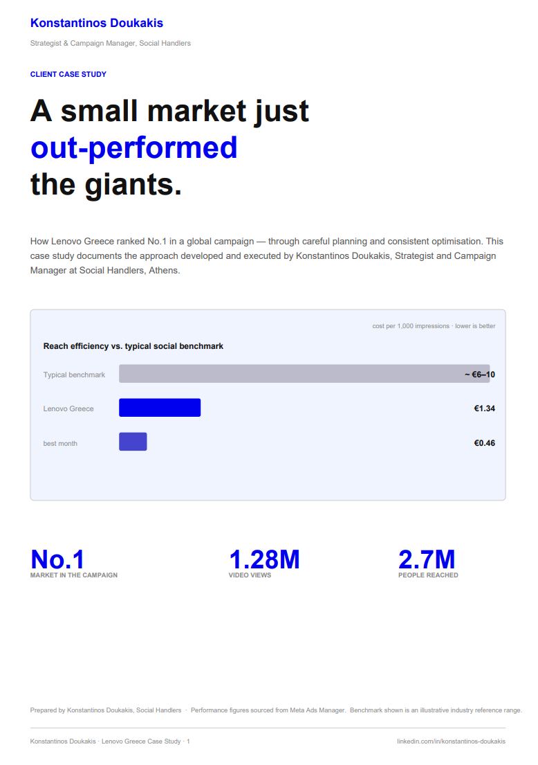 Lenovo Greece Case Study Cover
